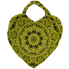 Yellow Kolodo Giant Heart Shaped Tote by Sparkle