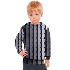 Nine Bar Monochrome Fade Squared Pulled Kids  Hooded Pullover by WetdryvacsLair