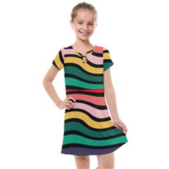 Nine 9 Bar Rainbow Sea Sickness Kids  Cross Web Dress by WetdryvacsLair