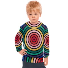 Nine 9 Bar Rainbow Target Kids  Hooded Pullover by WetdryvacsLair