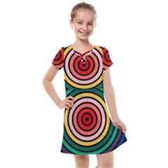 Nine 9 Bar Rainbow Target Kids  Cross Web Dress by WetdryvacsLair