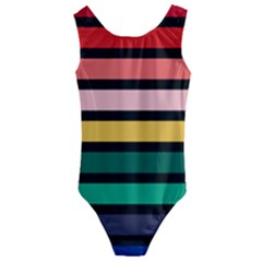 Nine 9 Bar Rainbow Kids  Cut-out Back One Piece Swimsuit by WetdryvacsLair