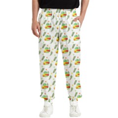 Background Cactus Men s Elastic Waist Pants by Mariart