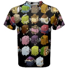 Glitch Glitchen Npc Cubimals Pattern Men s Cotton Tee by WetdryvacsLair