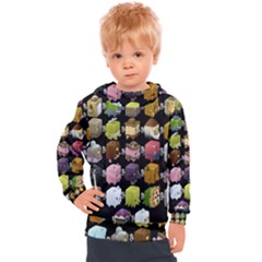 Glitch Glitchen Npc Cubimals Pattern Kids  Hooded Pullover by WetdryvacsLair