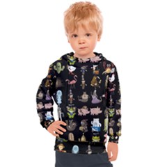 Glitch Glitchen Npc Animals And Characters Pattern Kids  Hooded Pullover by WetdryvacsLair