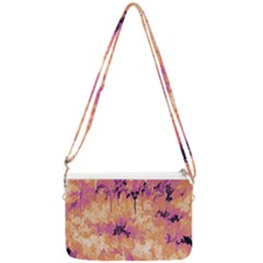 Yellow And Pink Abstract Double Gusset Crossbody Bag by Dazzleway