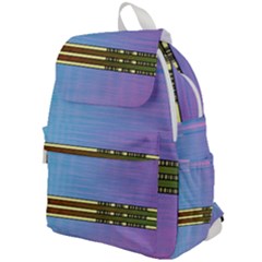 Glitched Vaporwave Hack The Planet Top Flap Backpack by WetdryvacsLair