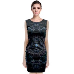 Mandala - 0007 - Complications Sleeveless Velvet Midi Dress by WetdryvacsLair