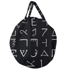 Heinrich Cornelius Agrippa Of Occult Philosophy 1651 Passing Of The River Collected Inverted Square Giant Round Zipper Tote by WetdryvacsLair