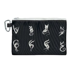 Katzen Cats Canvas Cosmetic Bag (large) by WetdryvacsLair