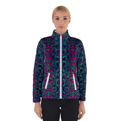 Tree Flower Paradise Of Inner Peace And Calm Pop-art Winter Jacket by pepitasart