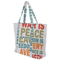 Orwell Zip Up Canvas Bag by Valentinaart