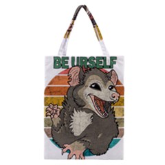 Possum - Be Urself Classic Tote Bag by Valentinaart