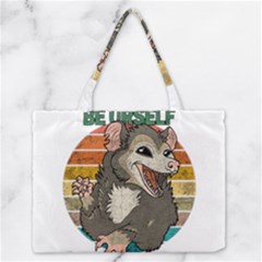 Possum - Be Urself Zipper Medium Tote Bag by Valentinaart