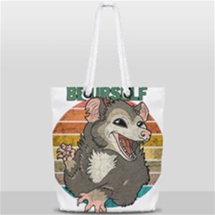 Possum - Be Urself Full Print Rope Handle Tote (small) by Valentinaart