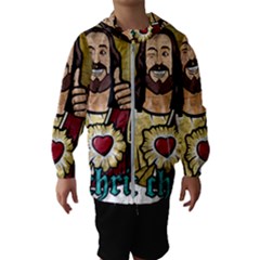 Buddy Christ Kids  Hooded Windbreaker by Valentinaart
