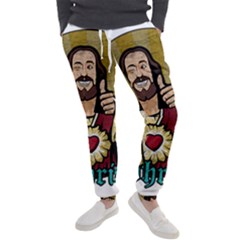 Buddy Christ Men s Jogger Sweatpants by Valentinaart