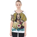 Buddy Christ V-Neck Dolman Drape Top View1