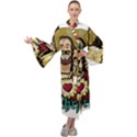 Buddy Christ Maxi Velour Kimono View1