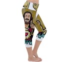 Buddy Christ Lightweight Velour Capri Yoga Leggings View3