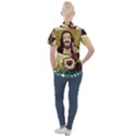 Buddy Christ Women s Short Sleeve Pocket Shirt View2