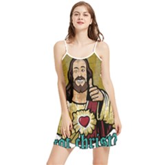 Buddy Christ Summer Frill Dress by Valentinaart