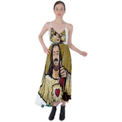 Buddy Christ Tie Back Maxi Dress by Valentinaart