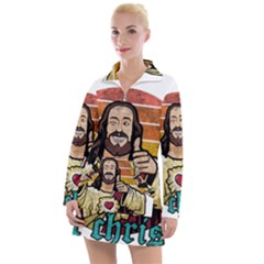 Got Christ? Women s Long Sleeve Casual Dress by Valentinaart