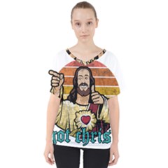 Got Christ? V-neck Dolman Drape Top by Valentinaart