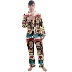 Got Christ? Men s Long Sleeve Satin Pajamas Set by Valentinaart