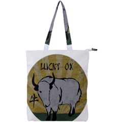 Chinese New Year ¨c Year Of The Ox Double Zip Up Tote Bag by Valentinaart