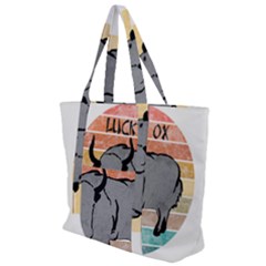 Chinese New Year ¨c Year Of The Ox Zip Up Canvas Bag by Valentinaart