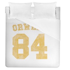 Orwell 84 Duvet Cover (queen Size) by Valentinaart