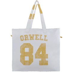 Orwell 84 Canvas Travel Bag by Valentinaart