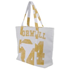 Orwell 84 Zip Up Canvas Bag by Valentinaart