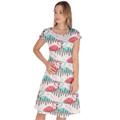 Music Flamingo Classic Short Sleeve Dress by Sparkle