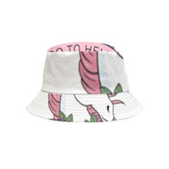 Go To Hell Inside Out Bucket Hat (kids) by Valentinaart