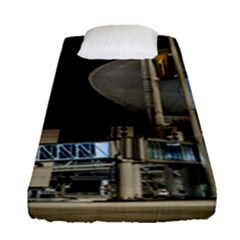 Montevideo Airport Night Scene, Uruguay Fitted Sheet (single Size) by dflcprintsclothing