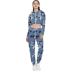 Abstract Fashion Style  Cropped Zip Up Lounge Set by Sobalvarro