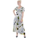 Tree poppies  Button Up Short Sleeve Maxi Dress View1