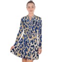 Leopard skin  Long Sleeve Panel Dress View1