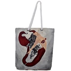 Bama Mermaid Full Print Rope Handle Tote (large) by CKArtCreations