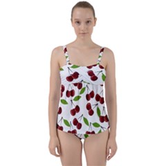 Fruit Life Twist Front Tankini Set by Valentinaart