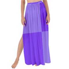 Purple Gingham Check Squares Pattern Maxi Chiffon Tie-up Sarong by yoursparklingshop