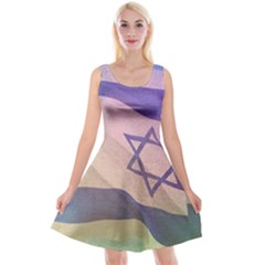 Israel Reversible Velvet Sleeveless Dress by AwesomeFlags