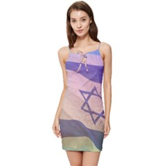 Israel Summer Tie Front Dress by AwesomeFlags