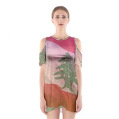 Lebanon Shoulder Cutout One Piece Dress by AwesomeFlags