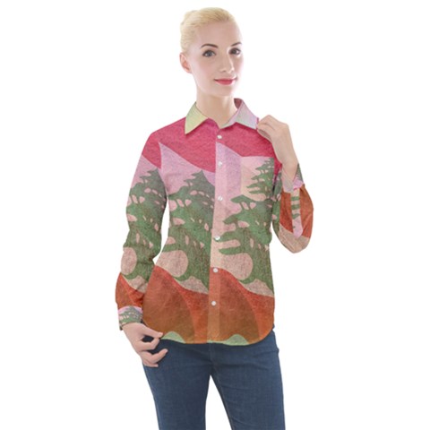 Lebanon Women s Long Sleeve Pocket Shirt by AwesomeFlags