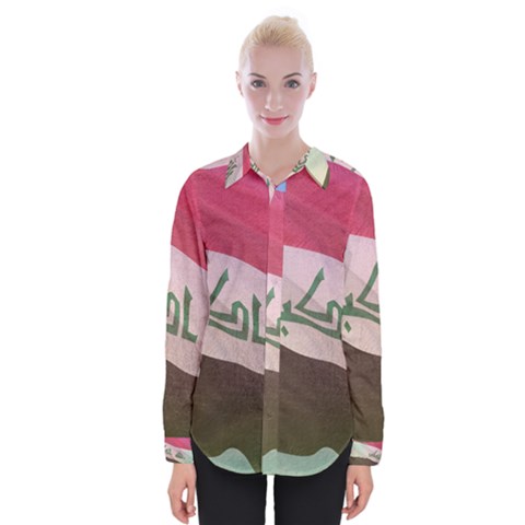 Iraq Womens Long Sleeve Shirt by AwesomeFlags